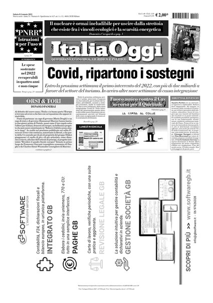 Italia oggi : quotidiano di economia finanza e politica